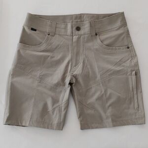 KÜHL Men's Silencr Kargo Shorts Style 5230 Water Resistant Durable Tan Size 32